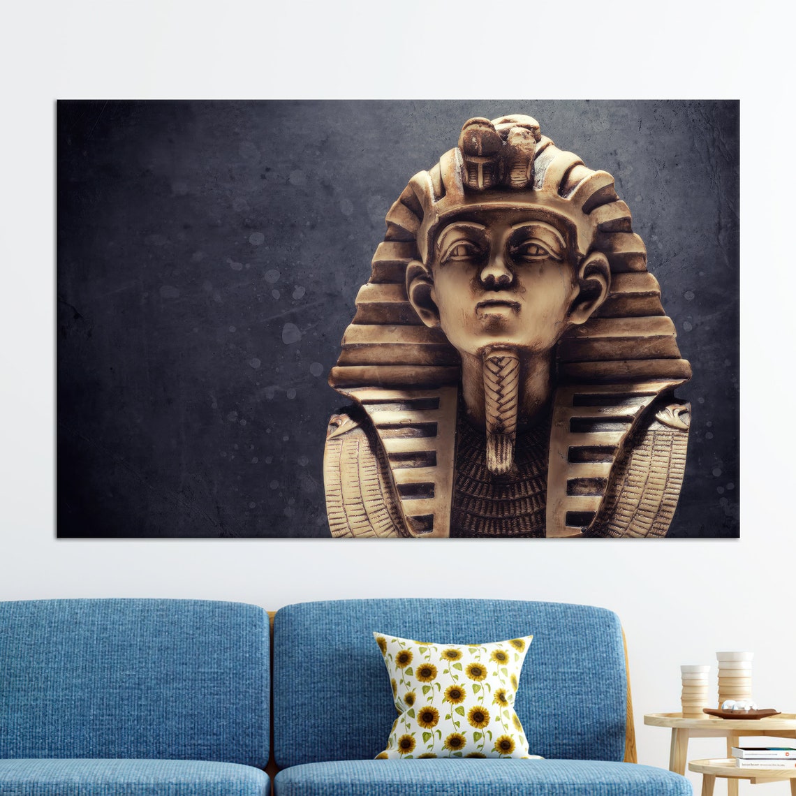 Tutankhamun Golden Mask Ancient Egypt Pharaoh History Poster