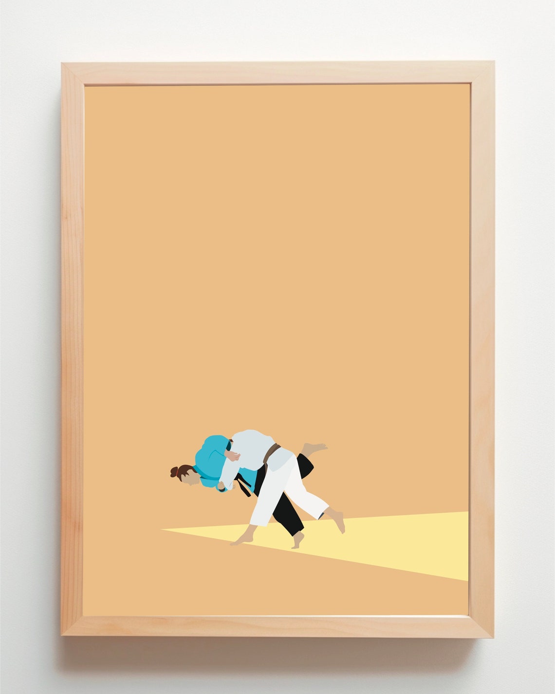 Judo Women Poster Sports Friends Sport Poster Art Print Minimal Modern Wall Art Sport Athlete Decoration Din A4 A3 A2 Picture - Image 5