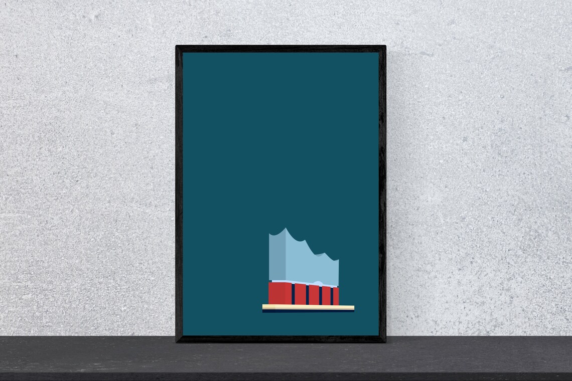 Hamburg Elbphilharmonie Poster Print, Minimal Modern