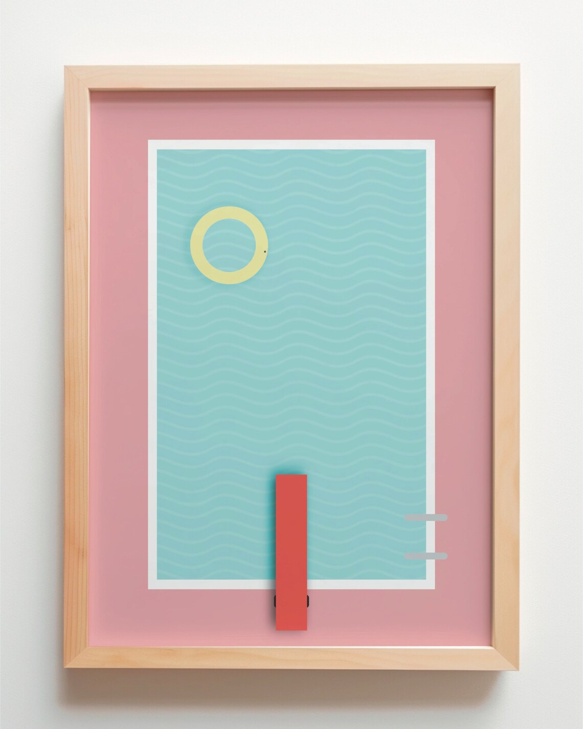 Pool Poster 5 Art Print, Minimal Modern Sea Art - Image 3
