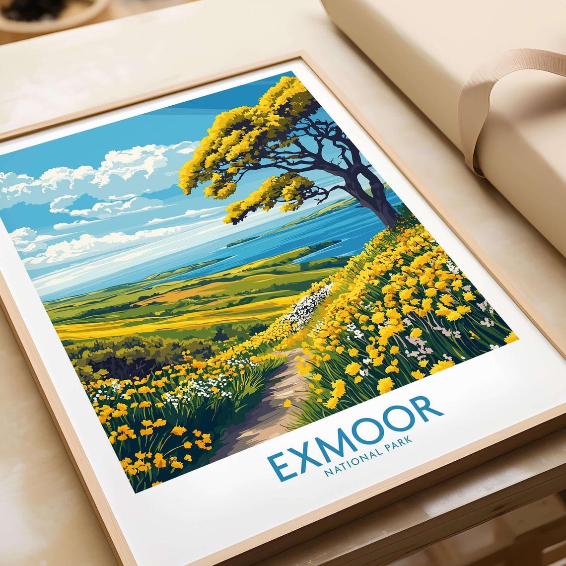 Exmoor National Park - Vintage Travel Poster