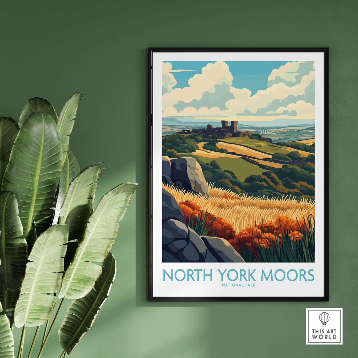 North York Moors National Park Art Print - Image 2