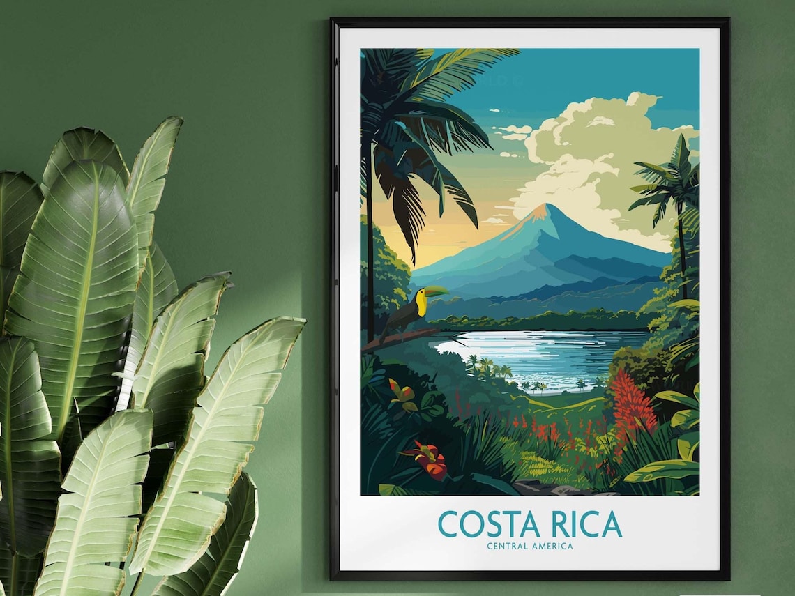 Costa Rica Home Decor Poster Gift Art Print