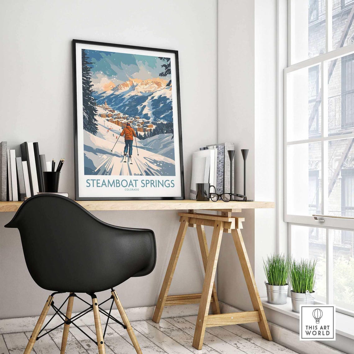 Steamboat Springs Colorado Ski Resort Poster - Image 4