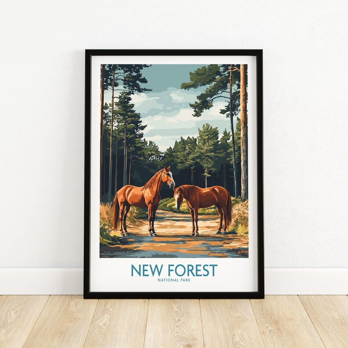 New Forest National Park - Vintage Travel Poster - Image 5