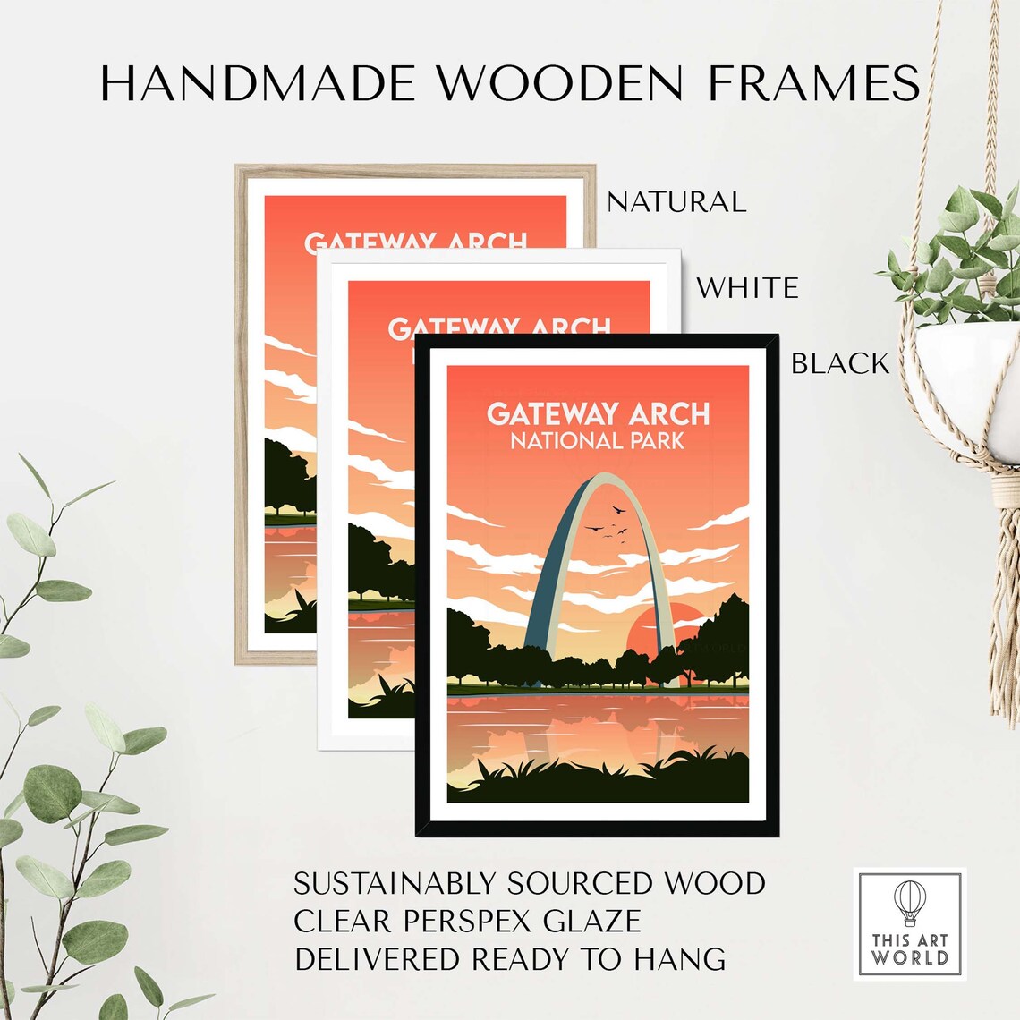 Gateway Arch National Park Travel Poster Print - Image 2