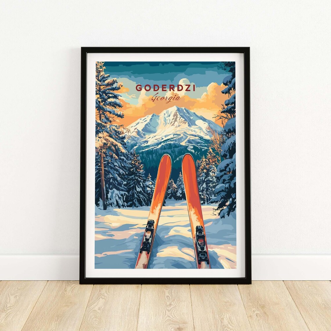 Goderdzi Ski Resort, Winter Sports Travel Poster