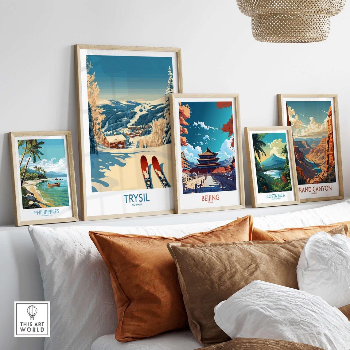Trysil Ski Resort, Winter Sports Adventure Art Print - Image 3