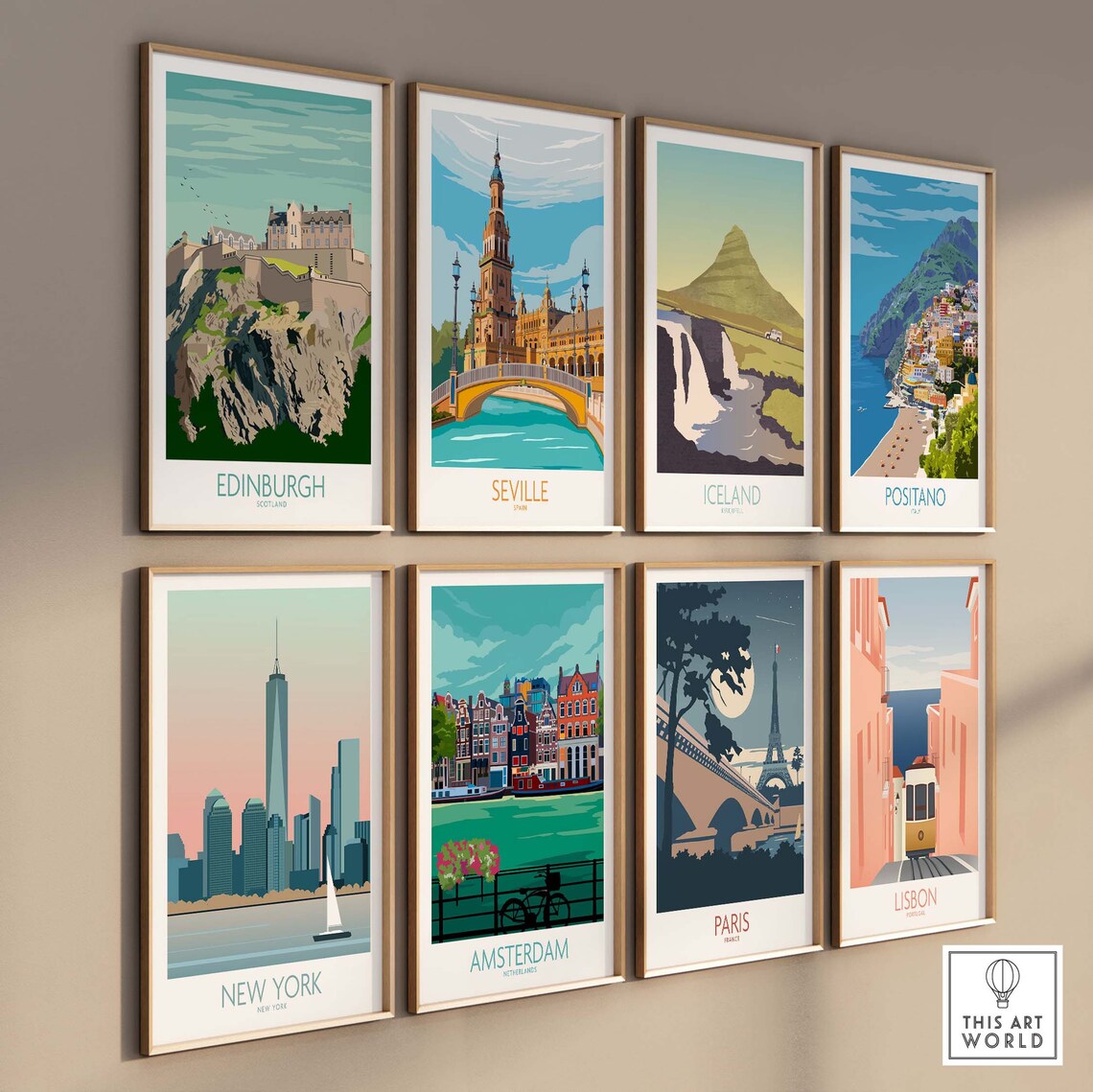 Edinburgh Travel Poster, Scottish Home Decor Art Print - Image 3