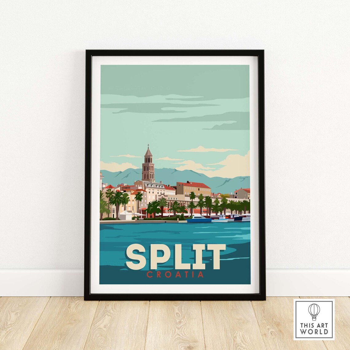 Split Croatia Wall Art Decor Travel Poster