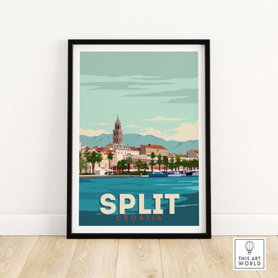 Split Croatia Wall Art Decor Travel Poster
