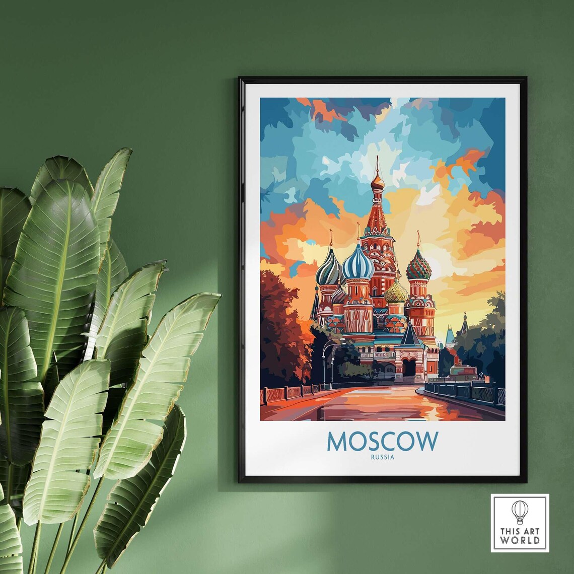 St Basils Cathedral, Moscow Travel Poster - Image 2