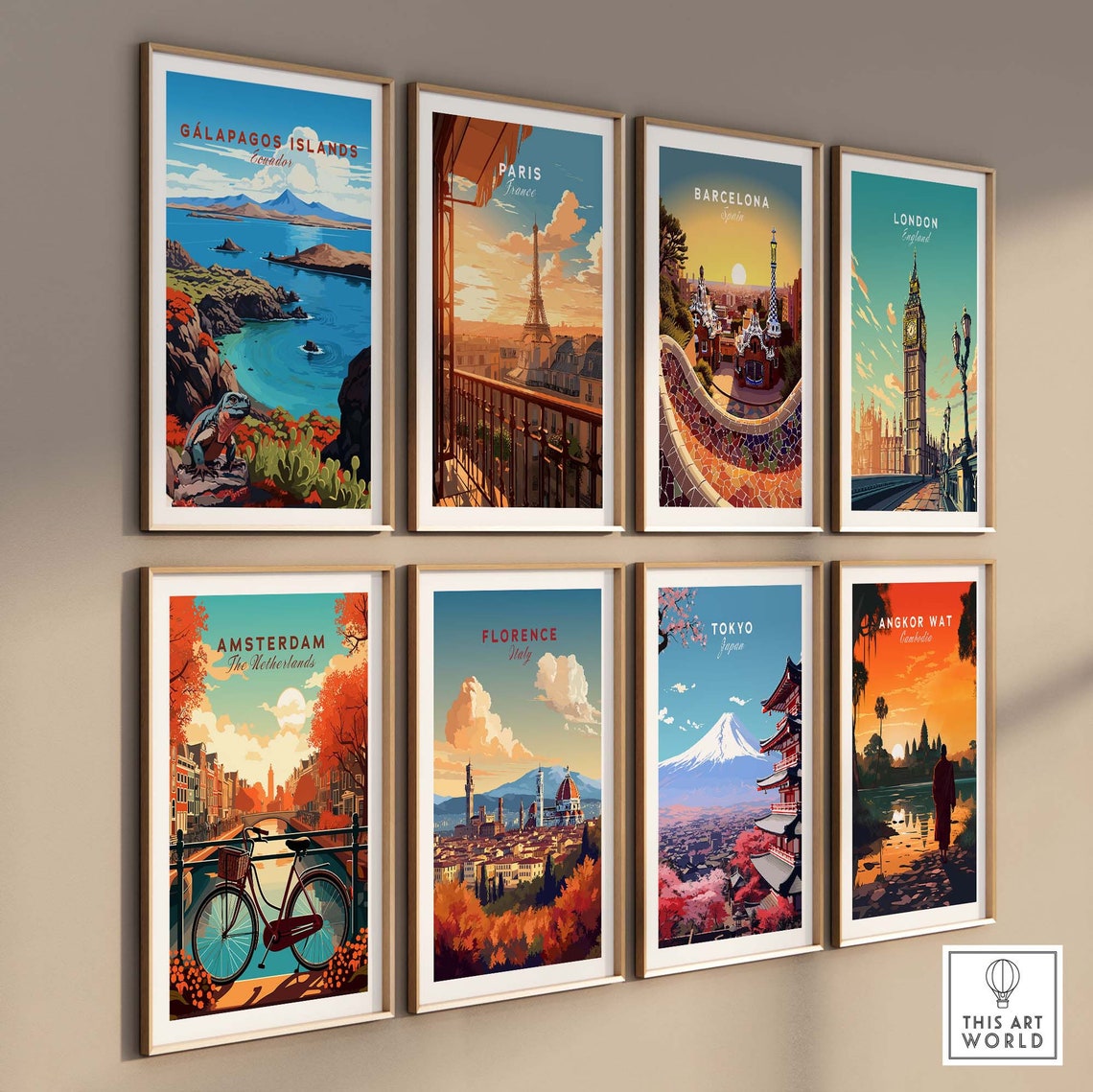 Galapagos Islands Poster Educator Travel Poster Birthday Present Wedding Anniversary Gift Art Print - Image 3