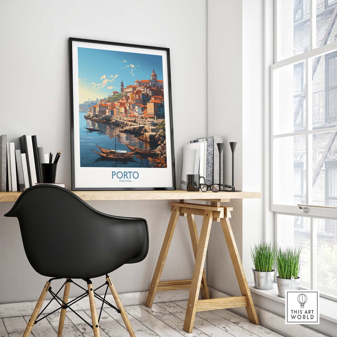 Porto Travel Poster, Personalized Gift Wall Decor - Image 4