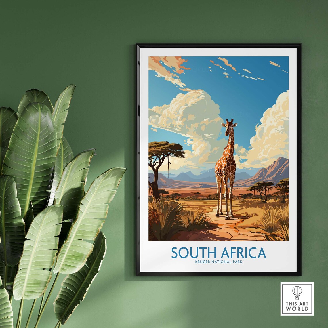 South Africa Travel Poster, Home Decor Illustration - Image 2