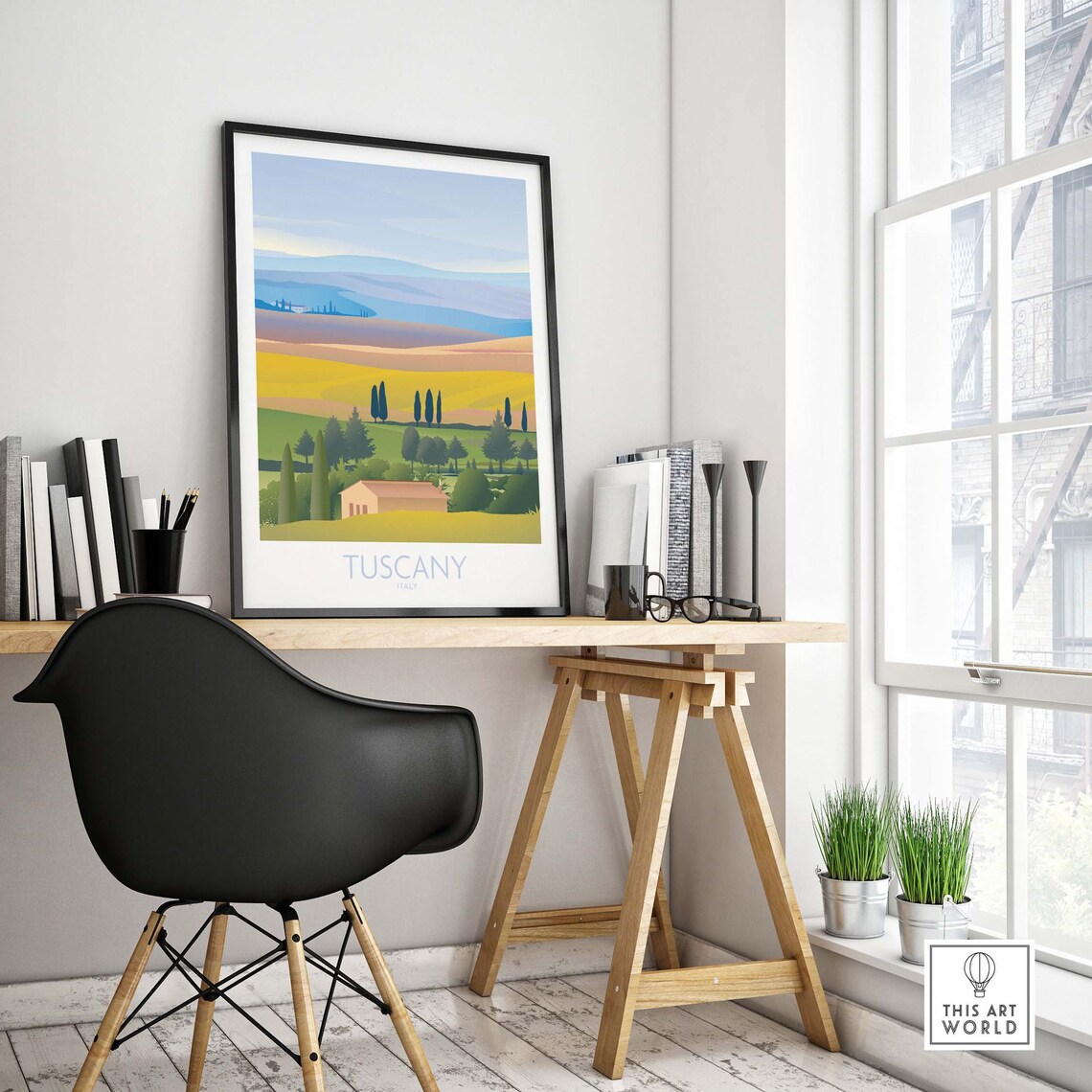 Tuscany Italy Travel Poster, Italian Wall Art Print - Image 4