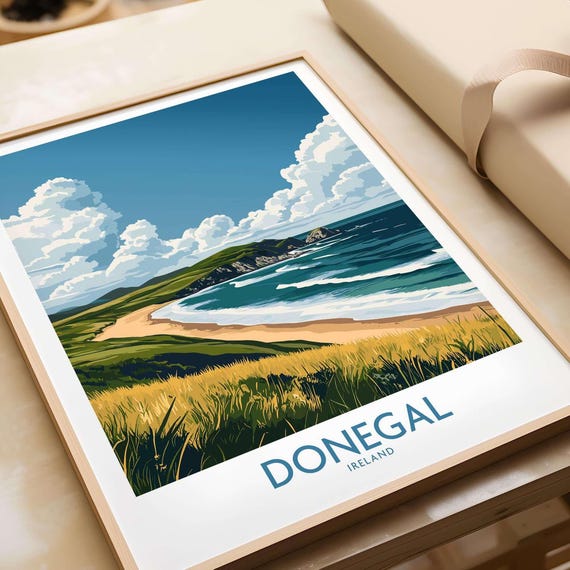 Donegal Travel Poster, River Eske Ireland