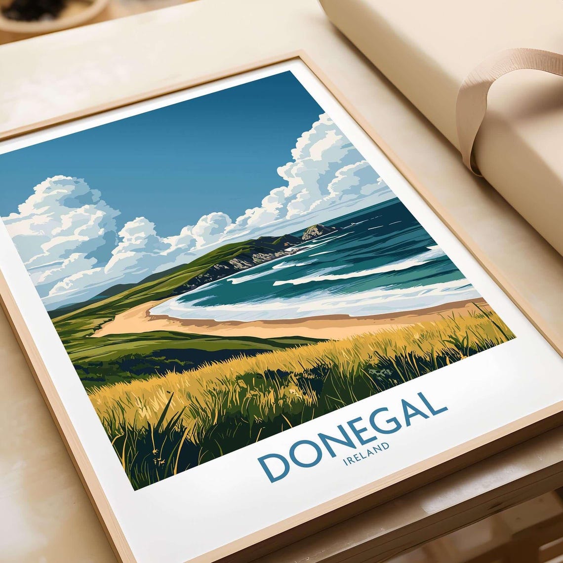 Donegal Travel Poster, River Eske Ireland