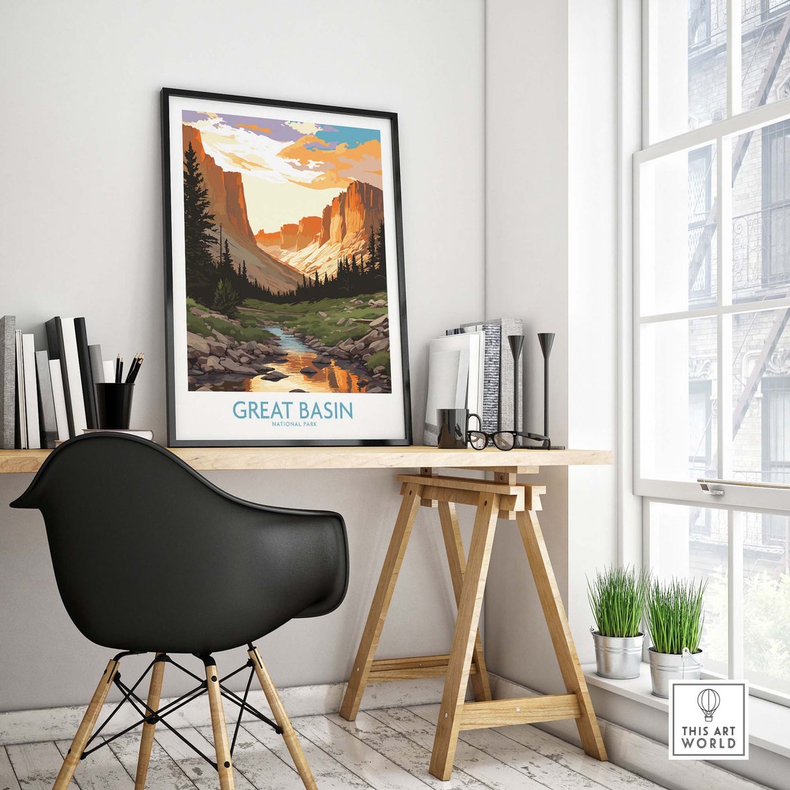 Great Basin National Park Mountain Stream Pine Canyon Poster - Image 4