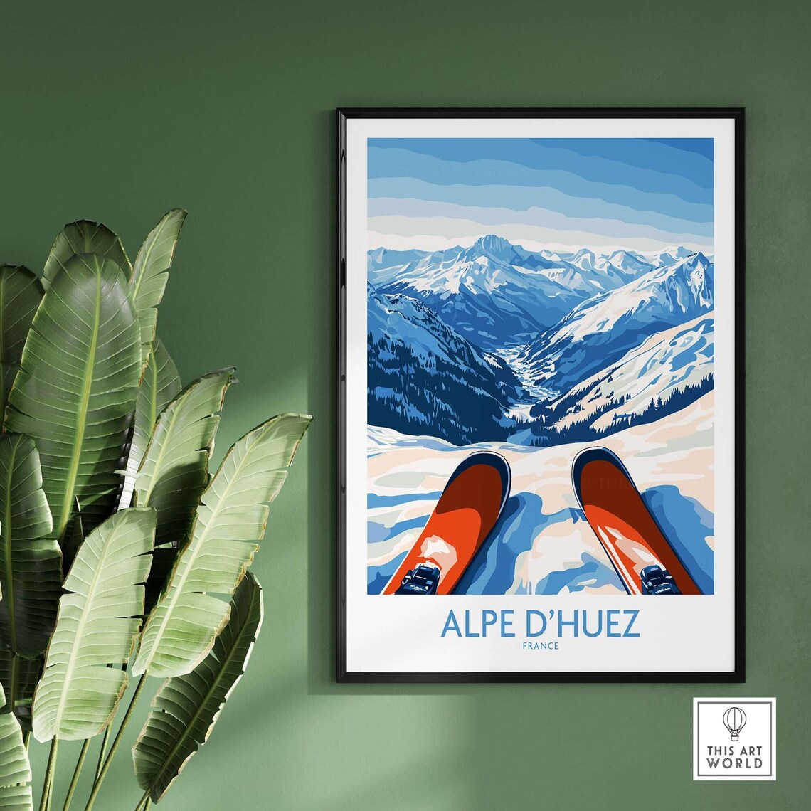Alpe Dhuez Winter Sports, Ski House Decoration - Image 2