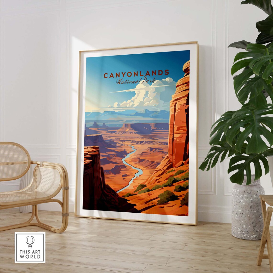 Canyonlands National Park Winding River Red Rock Canyon Poster - Image 3