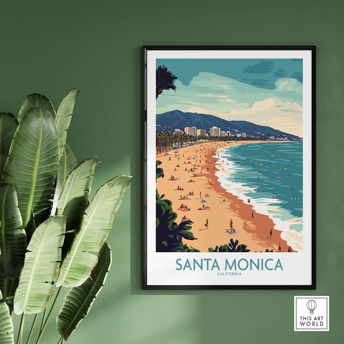 Santa Monica Pier Art Print, Coastal Memories - Image 2