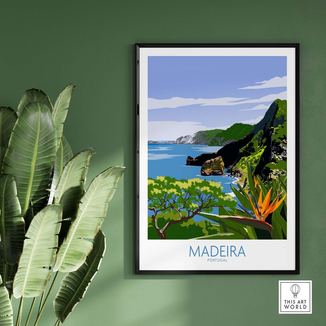 Madeira Portugal Travel Poster, Europe Art Print - Image 2