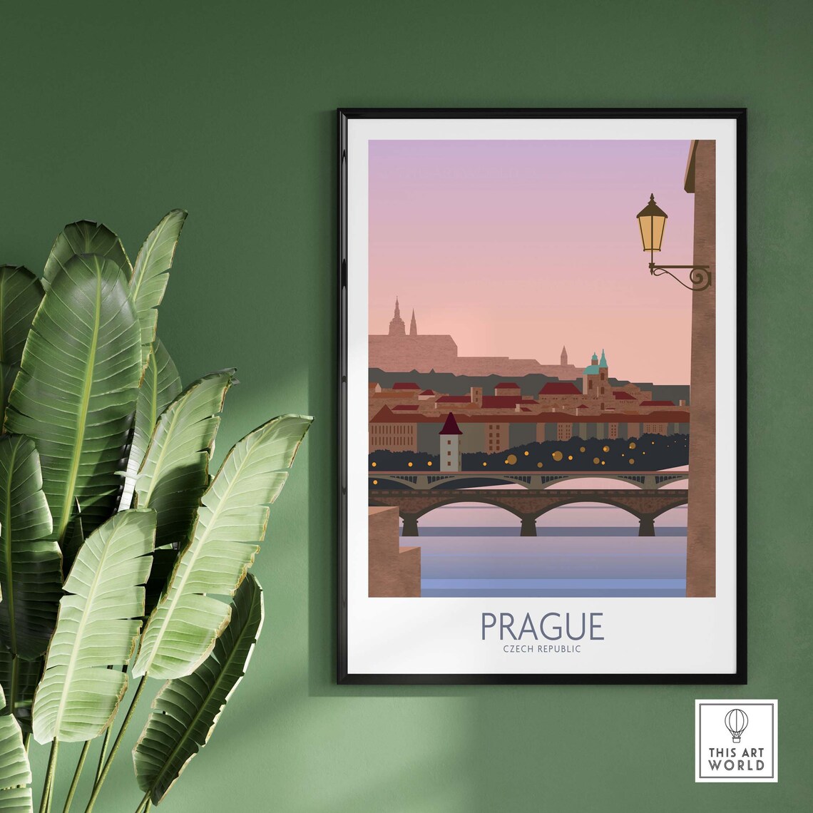 Prague Travel Poster, Prague City Art Print - Image 2