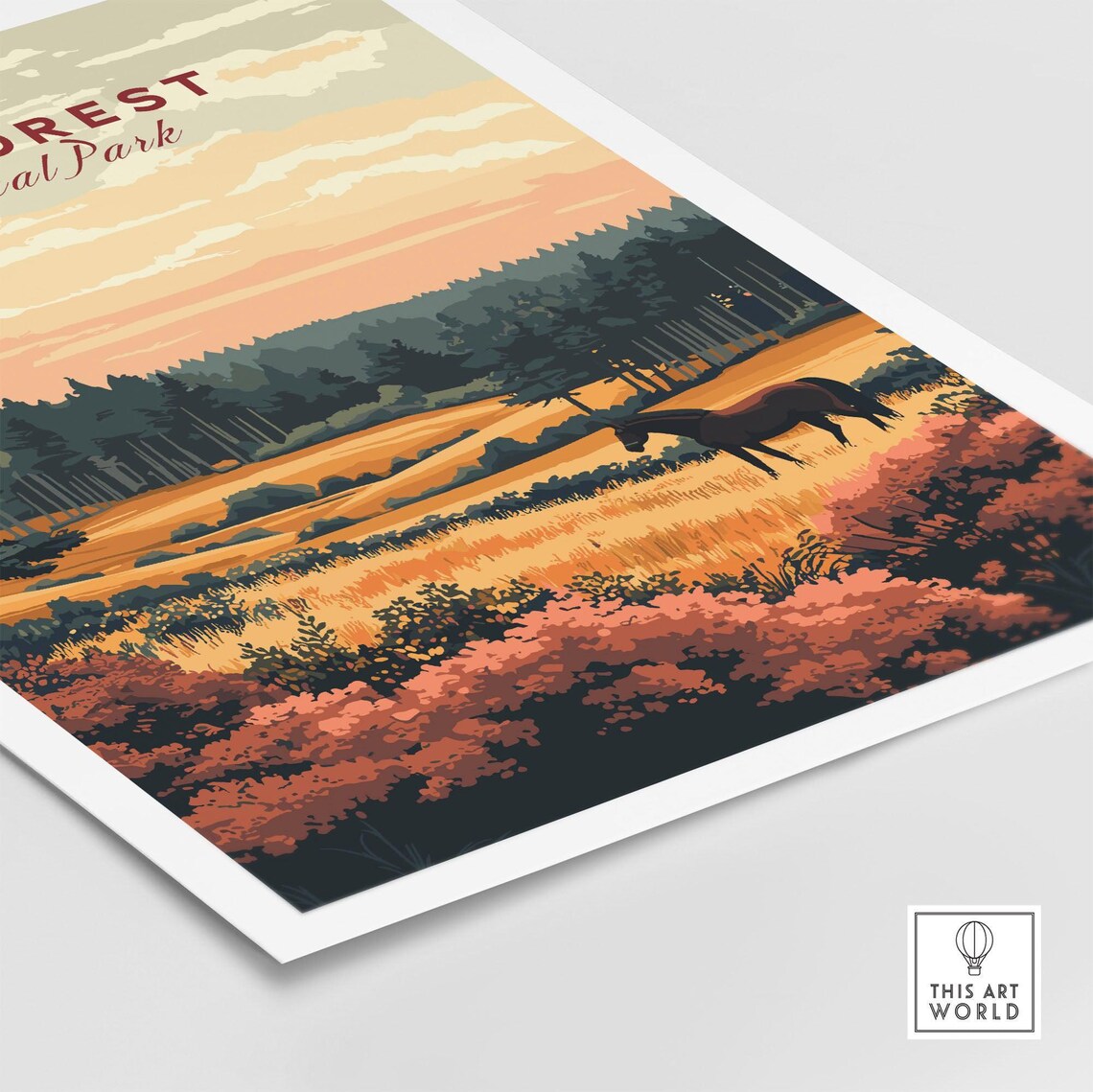 New Forest England National Park Travel Poster - Image 5