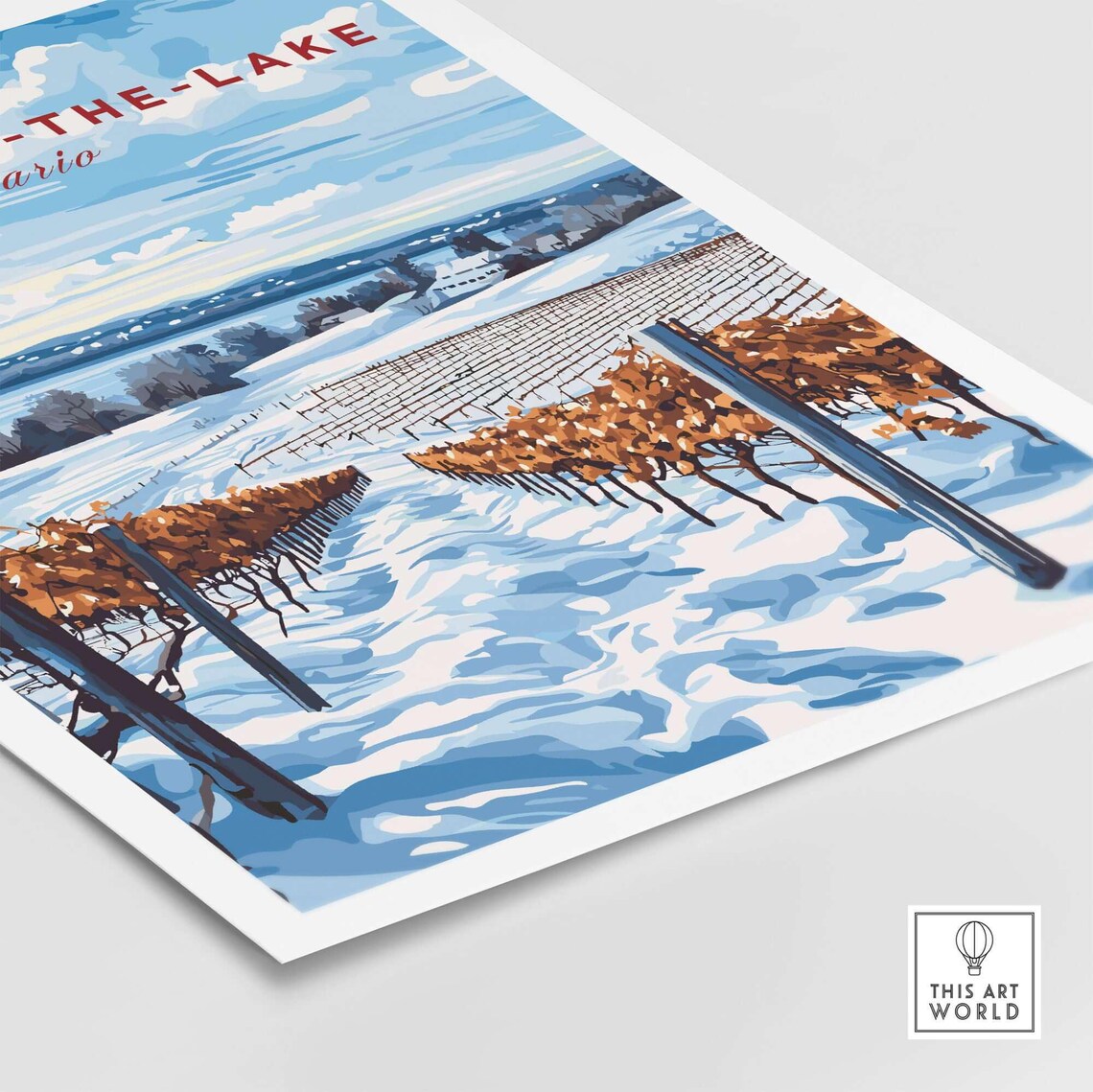 Niagara On The Lake Art Print, Vineyard Travel Poster - Image 5