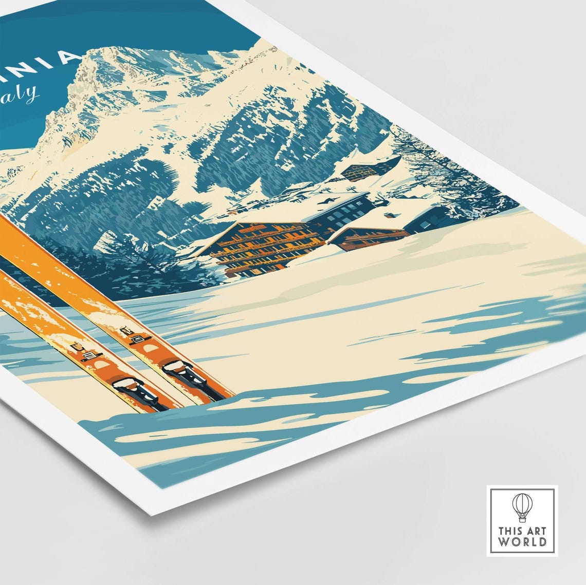 Cervinia Travel Poster, Ski Resort Adventure - Image 5