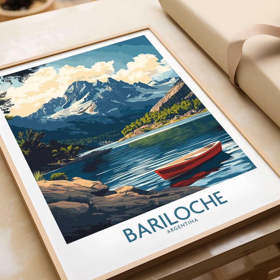 Bariloche Wall Art Print Bariloche Travel Gift Bariloche Wall Decor Argentina Art Print