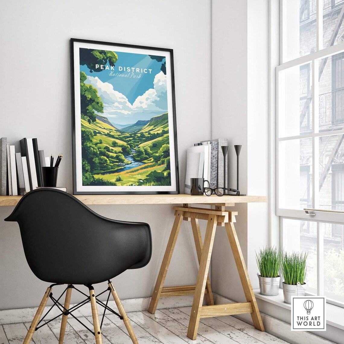 Peak District Travel Poster, National Park Illustration - Image 4