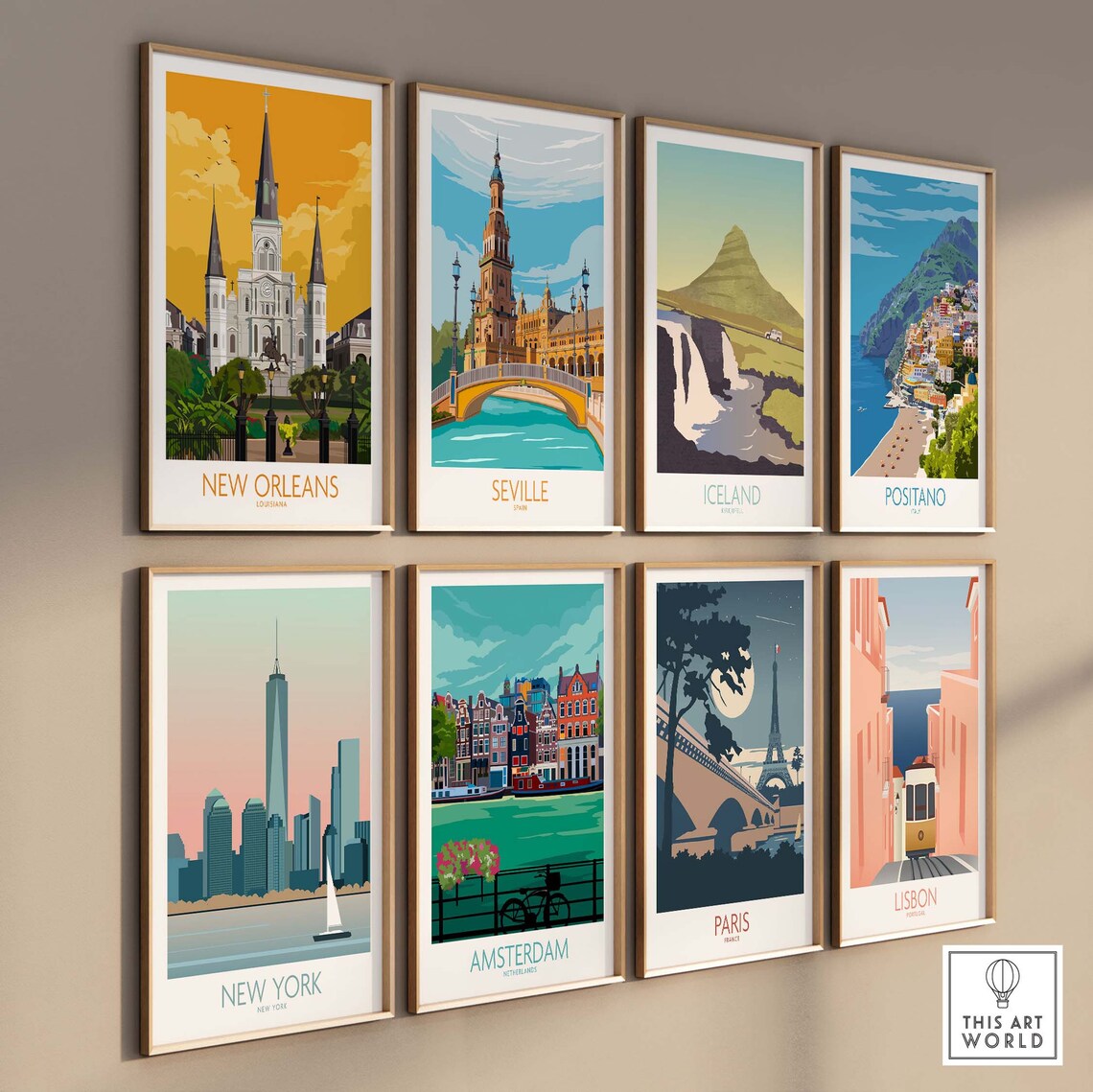 New Orleans Louisiana Travel Poster Art Print - Image 3