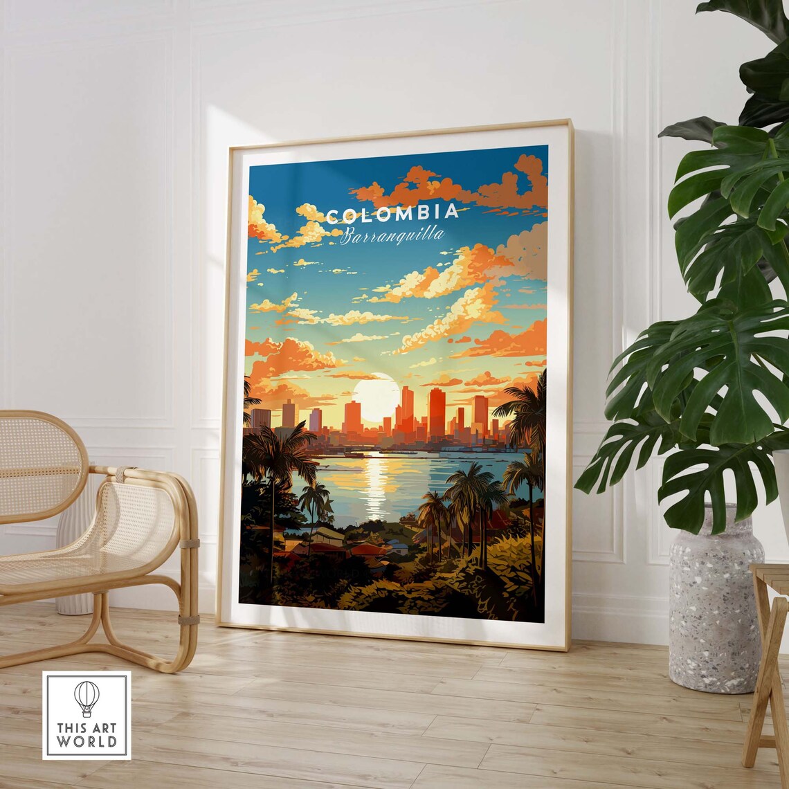 Barranquilla Travel Poster Art Print, Colombia - Image 3
