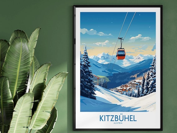 Kitzbuhel Austria Ski Resort Art Print