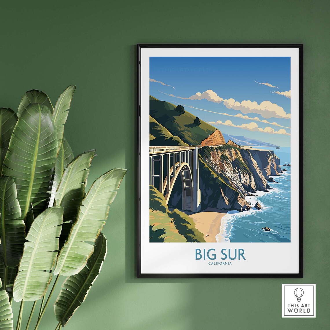 Big Sur Travel Poster, Home Decor Art Print - Image 2