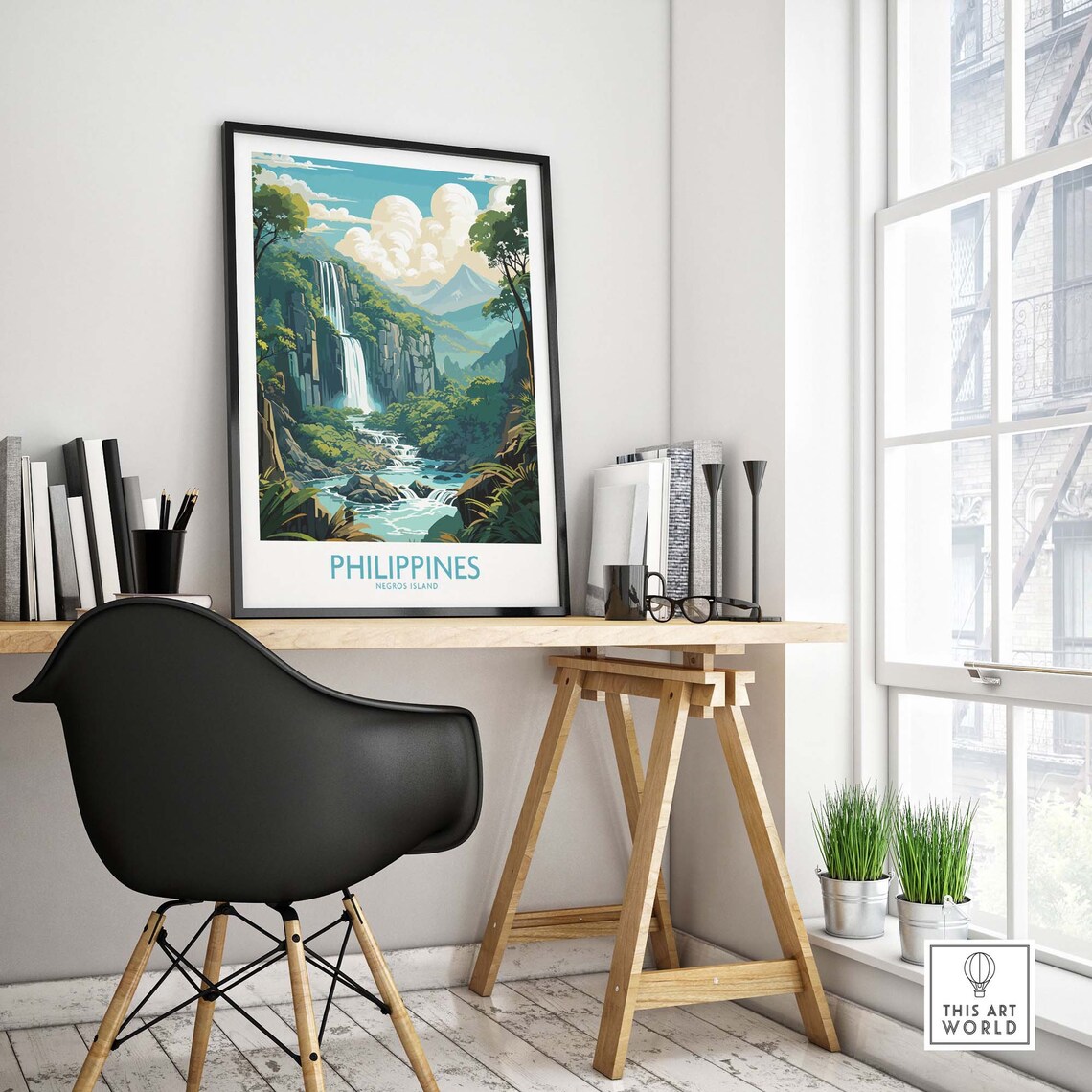 Philippines Negros Island Travel Poster, Vacation Home - Image 4