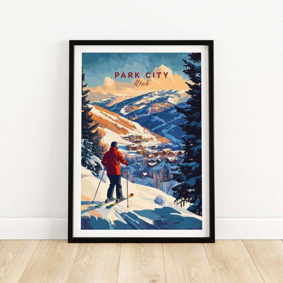 Park City Ski Resort, Winter Sports Artwork