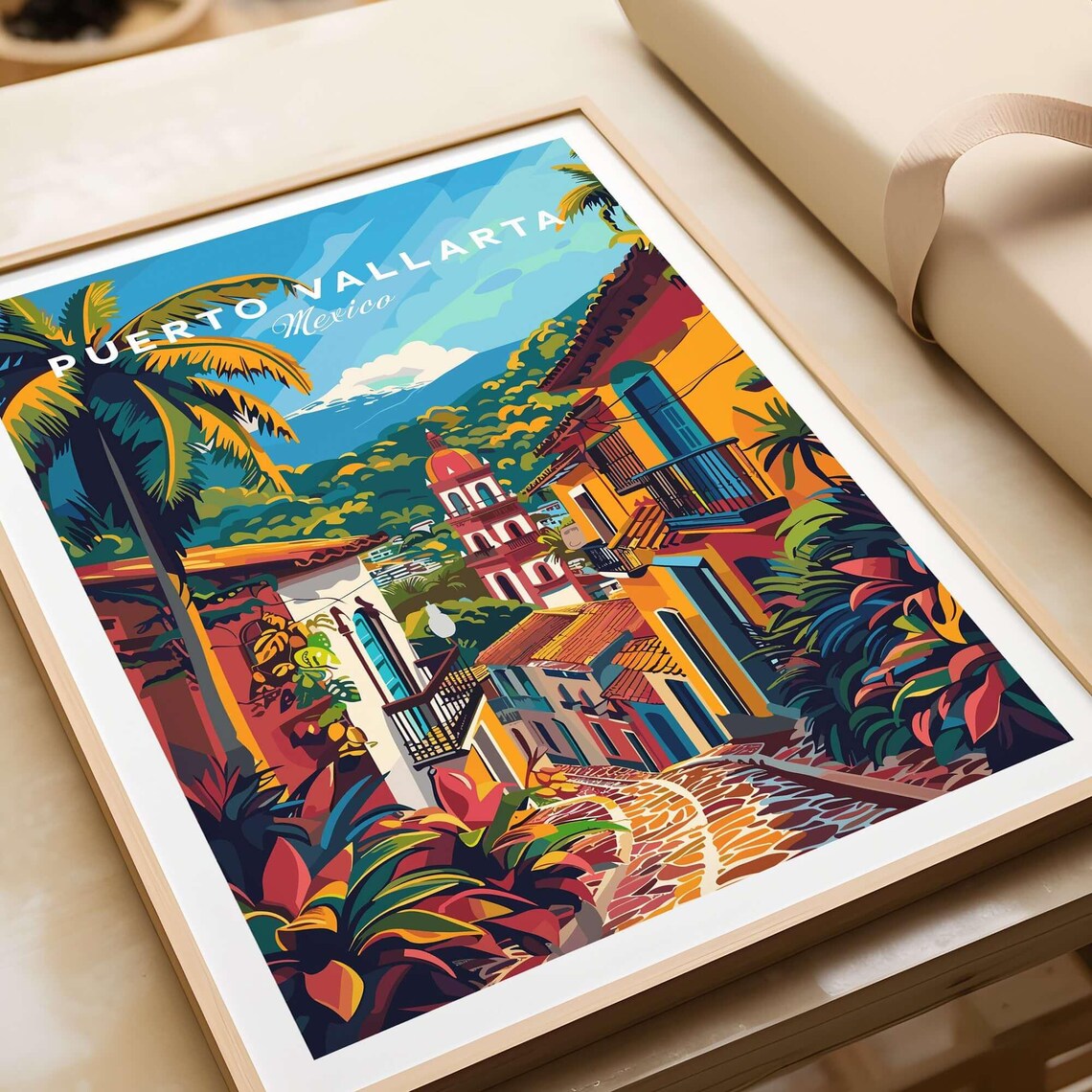 Puerto Vallarta Travel Poster, Birthday and Anniversary - Image 4