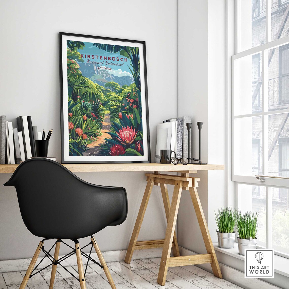Kirstenbosch Botanical Gardens Travel Poster Art Print - Image 4