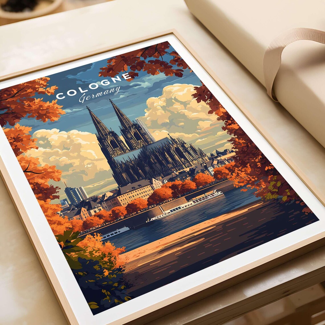 Cologne Travel Poster, Germany Art Print - Image 4