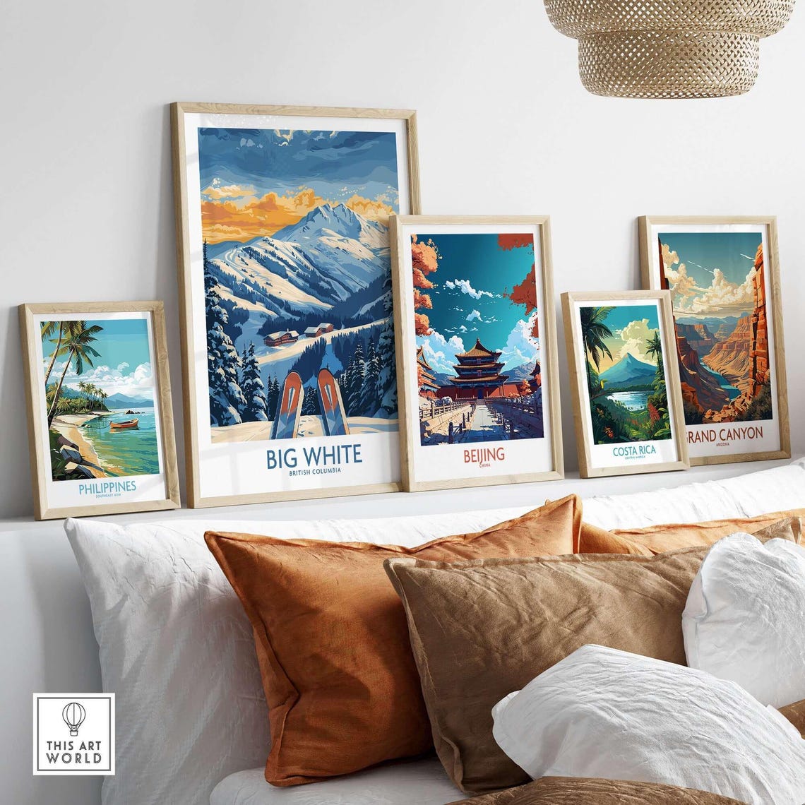 Big White Ski Resort, Winter Sports Art Print - Image 3