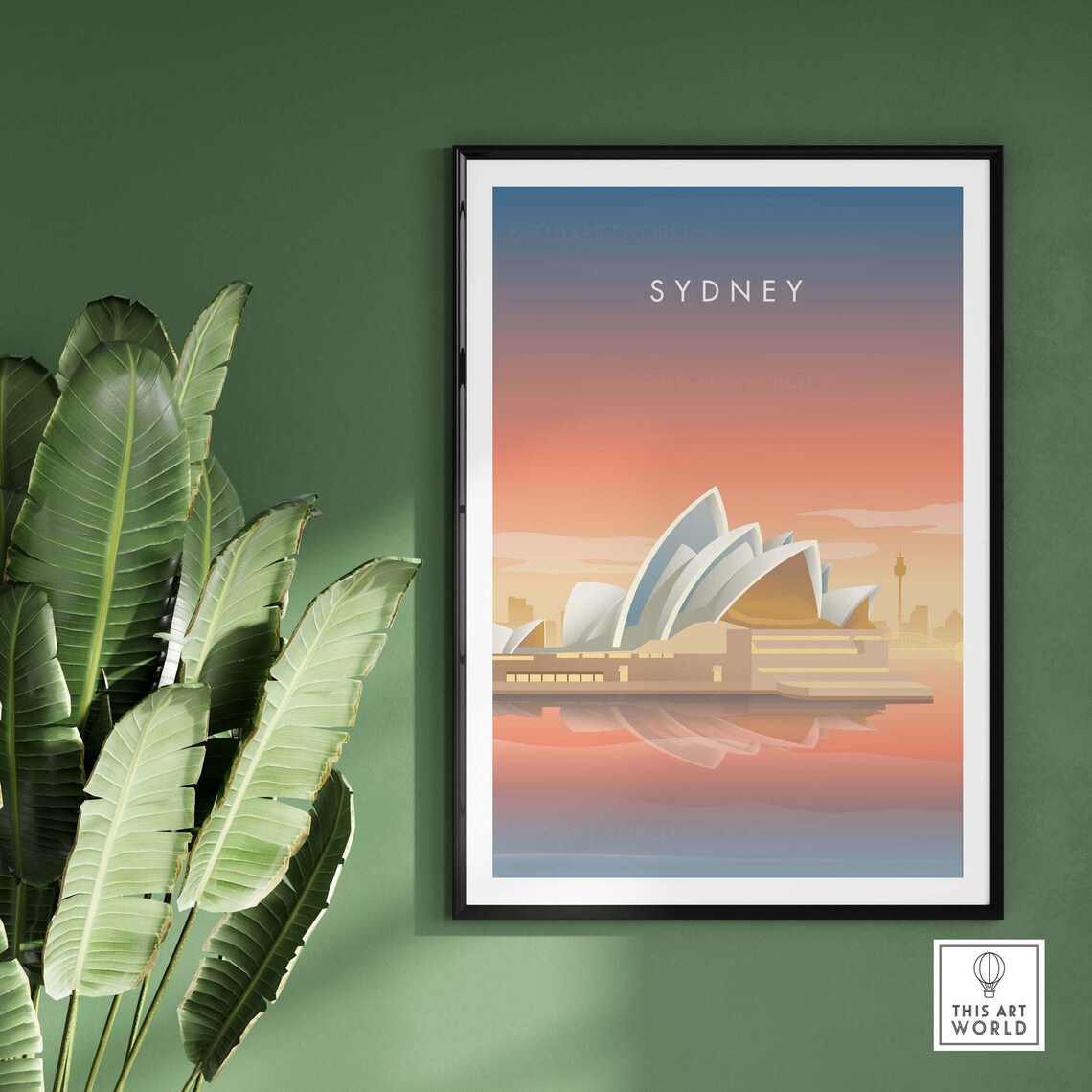 Sydney Australia Travel Poster, Opera House Art Print - Image 2