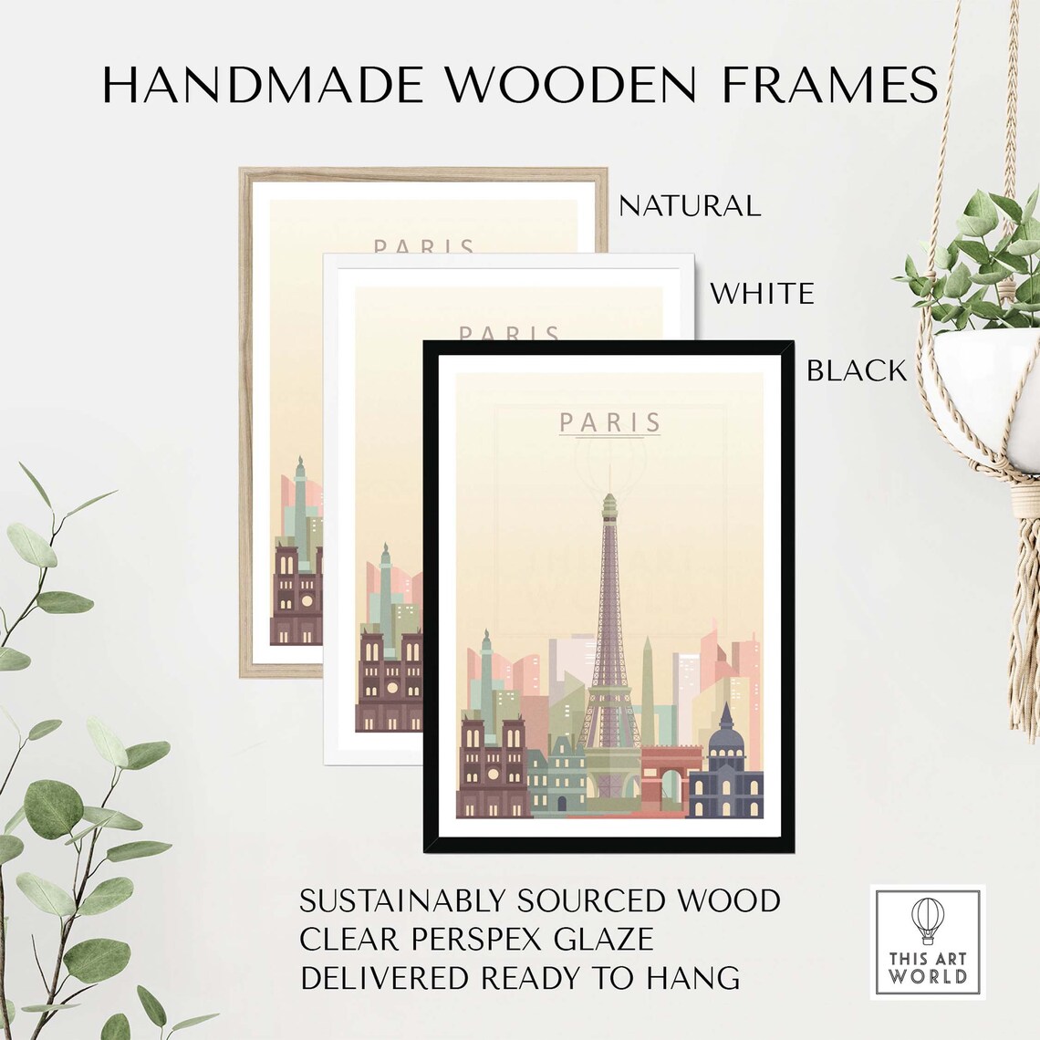 Paris Skyline Minimalist Travel Poster - Image 2