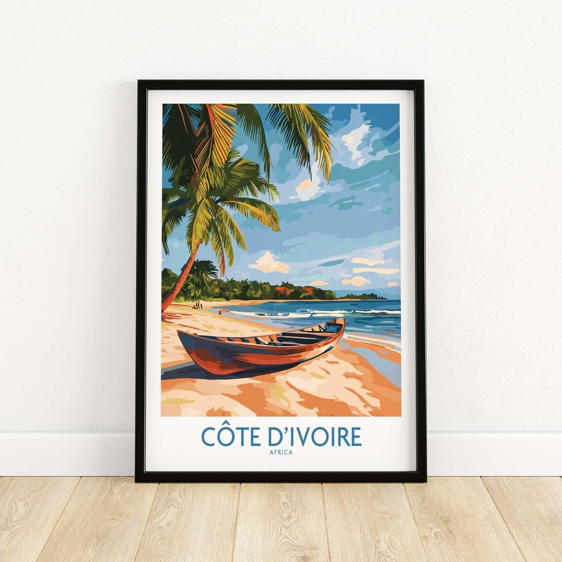 Cte Divoire Wall Art Print, Ivory Coast Decor