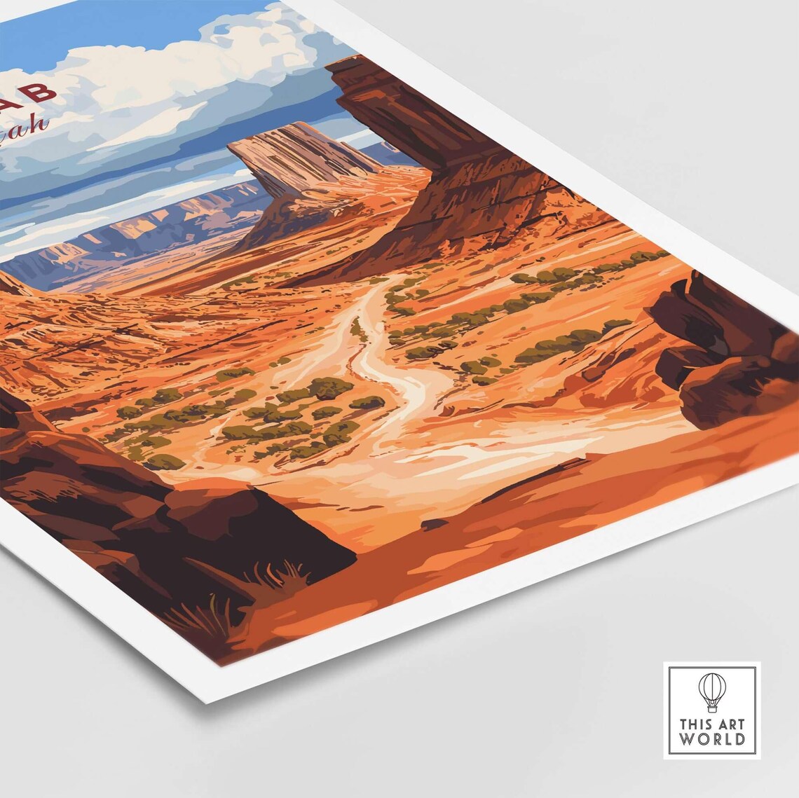 Moab, Utah Travel Poster Art Print for Home Decor - Image 4