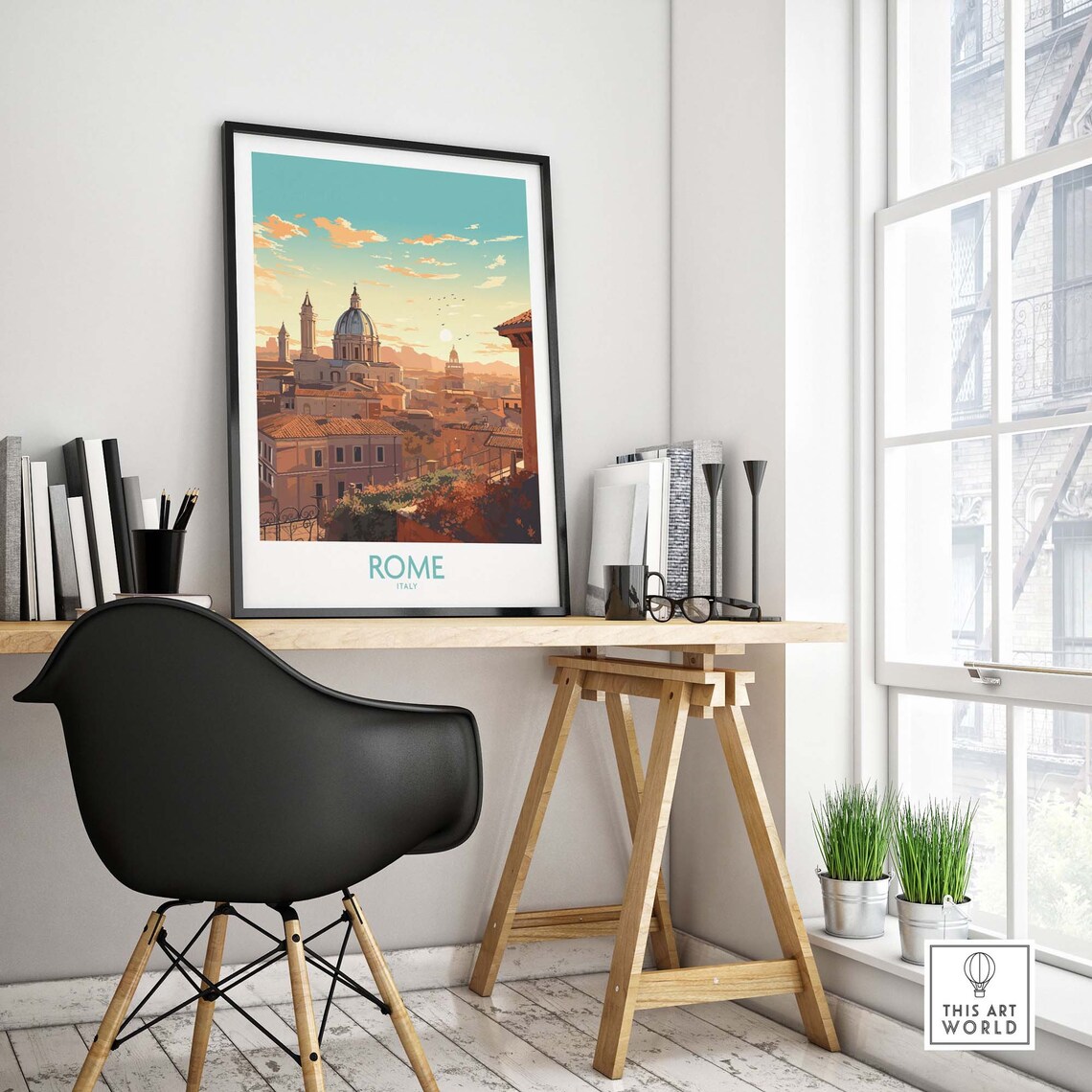 Rome Italy Travel Poster, Art Print for Europe - Image 4