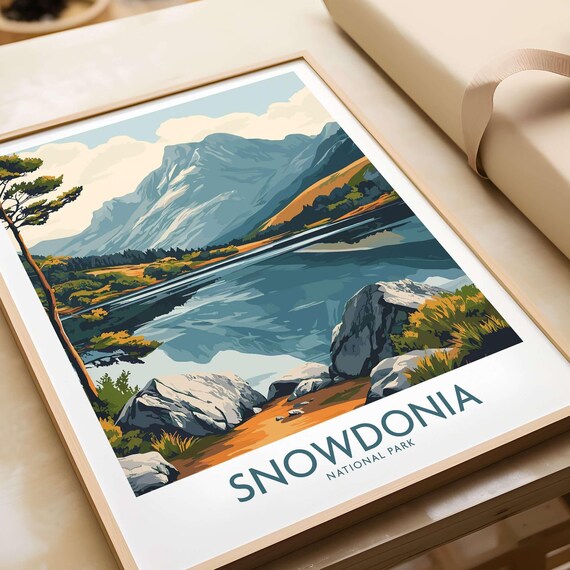 Snowdonia National Park - Vintage Travel Poster