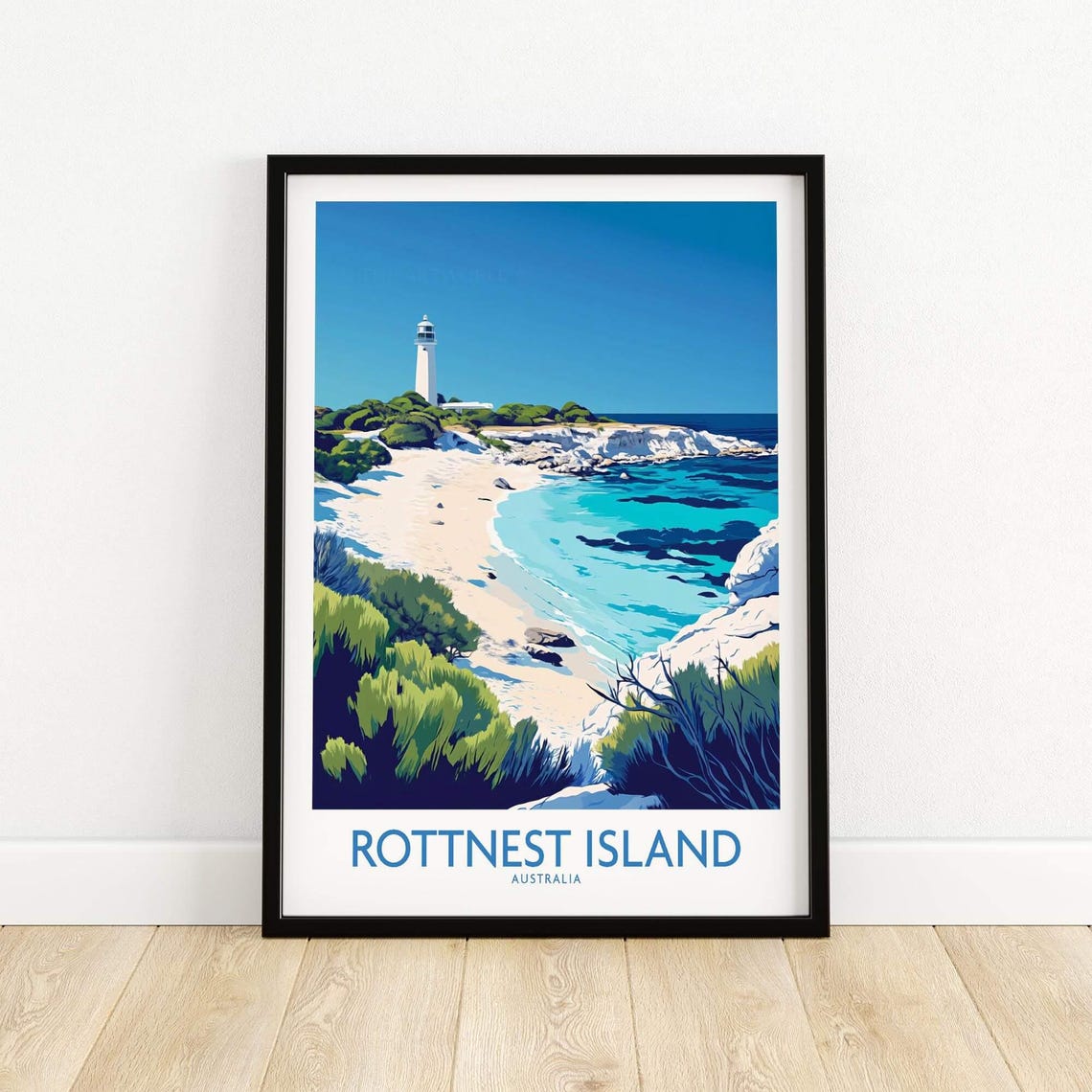 Rottnest Island Travel Poster, Australia Art Print - Image 5